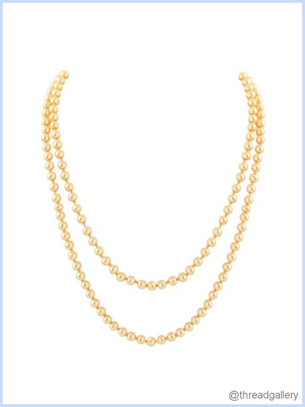 59in Faux Pearl Strand Necklace Handmade Knotted Silk Cord Long Gatsby